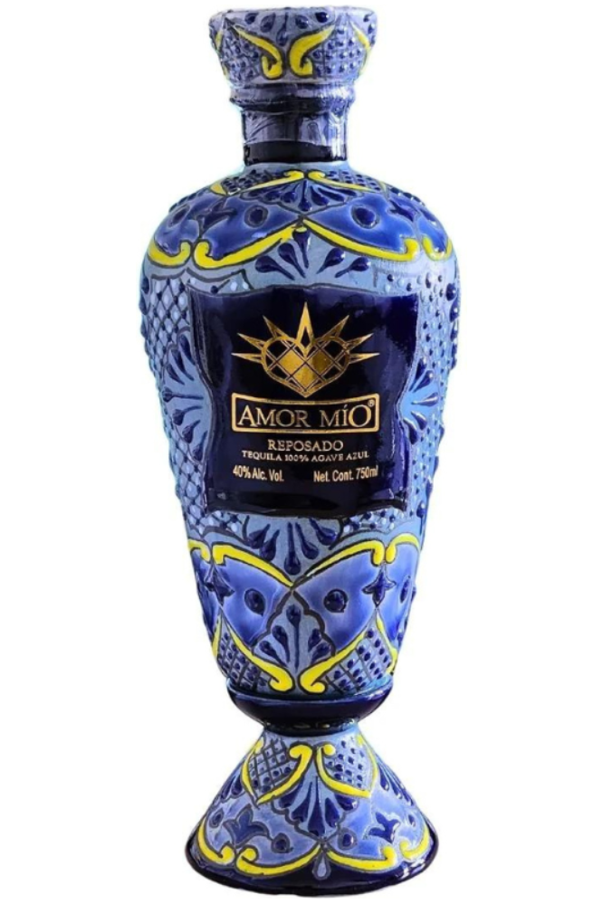 Amor Mio Reposado Ceramic Blue - SoCal Wine & Spirits