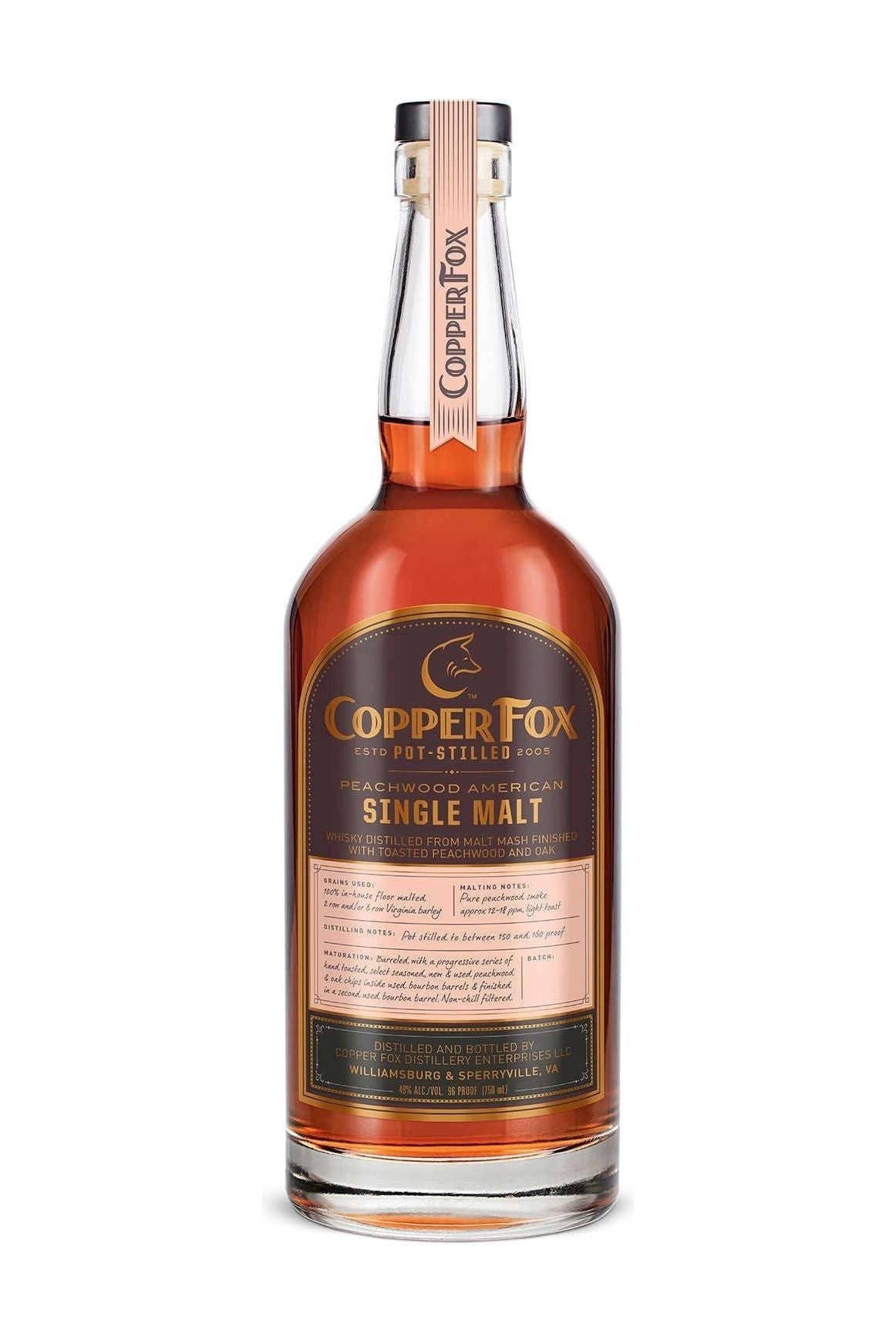 Copper Fox Peachwood Single Malt - SoCal Wine & Spirits