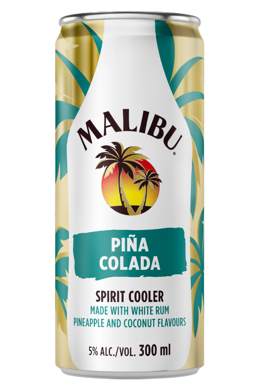 Malibu Pina Colada Cans 4 Pack - SoCal Wine & Spirits