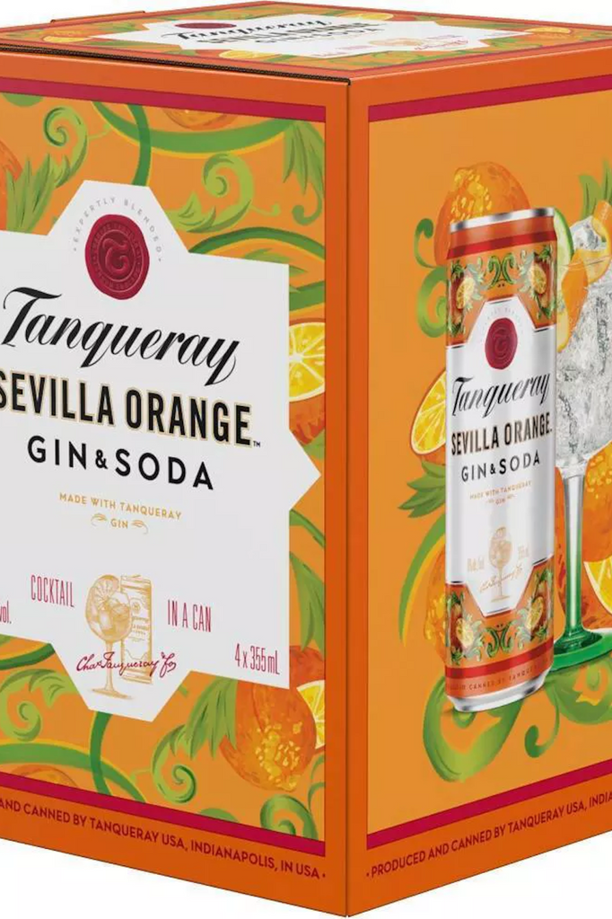 Tanqueray Sevilla Orange Gin & Soda  Cans - SoCal Wine & Spirits