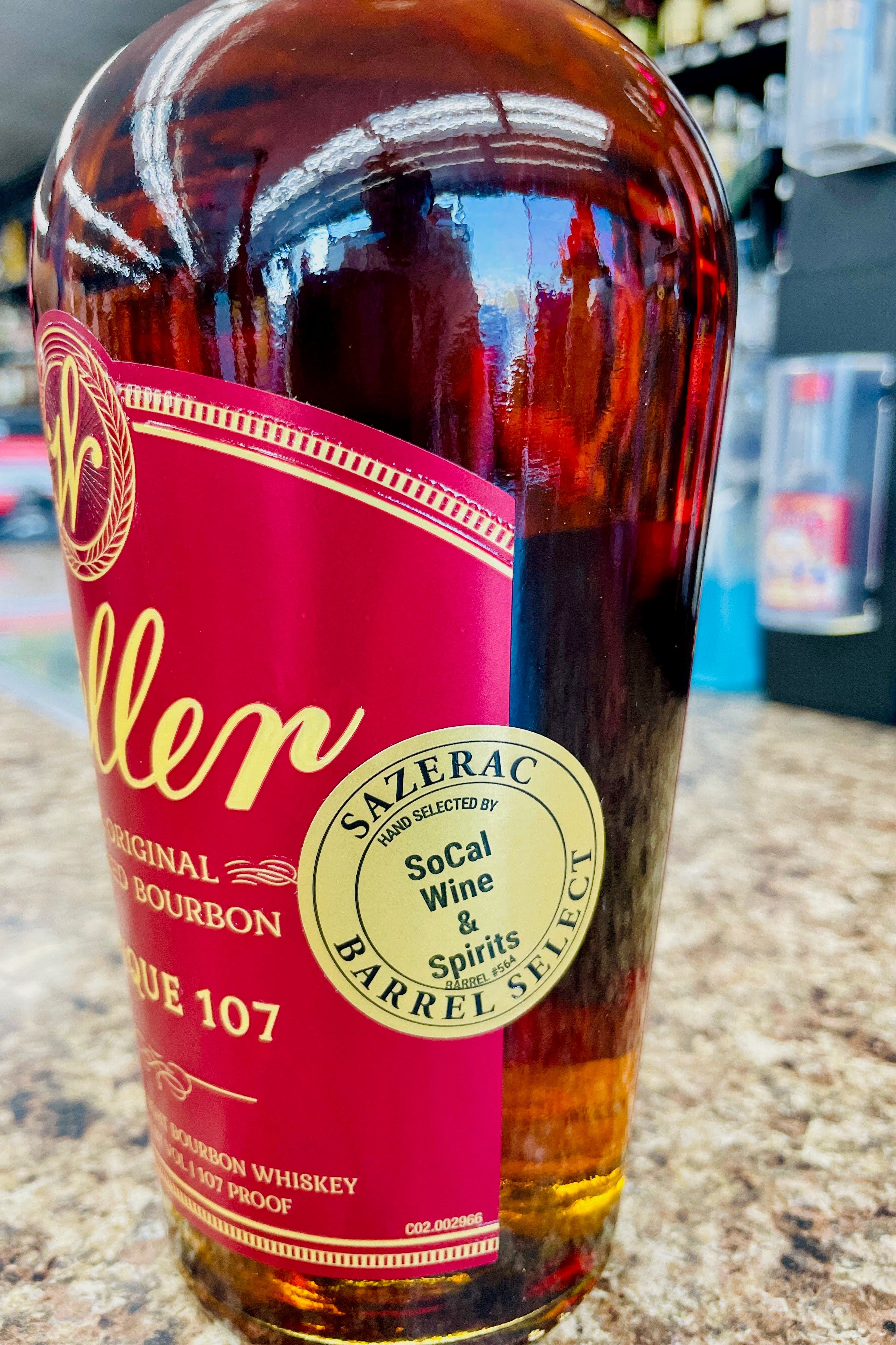 Weller Antique 107 Proof Single Barrel #564 – SoCal Wine & Spirits
