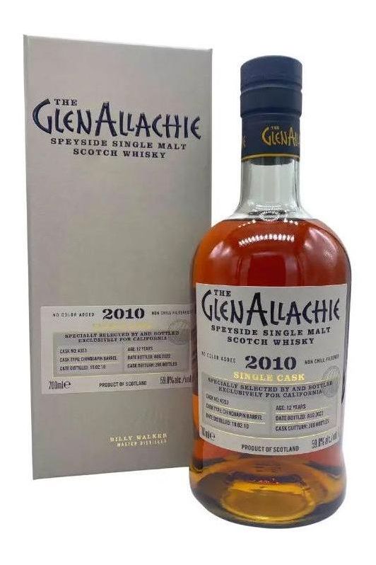 GlenAllachie 2010 12 year Chinquapin Cask 4553 - SoCal Wine & Spirits