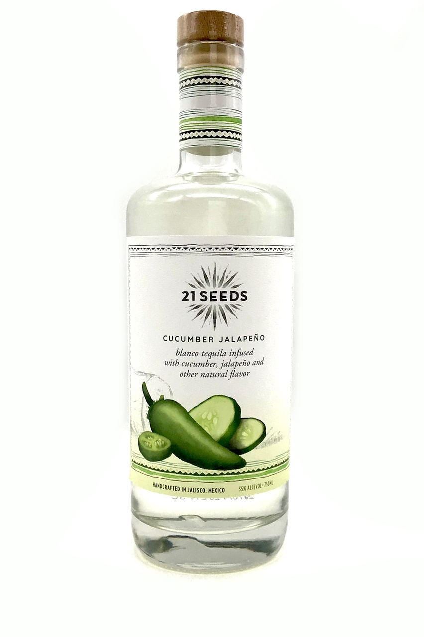 21 Seeds Cucumber Jalapeno Infused Blanco Tequila - SoCal Wine & Spirits