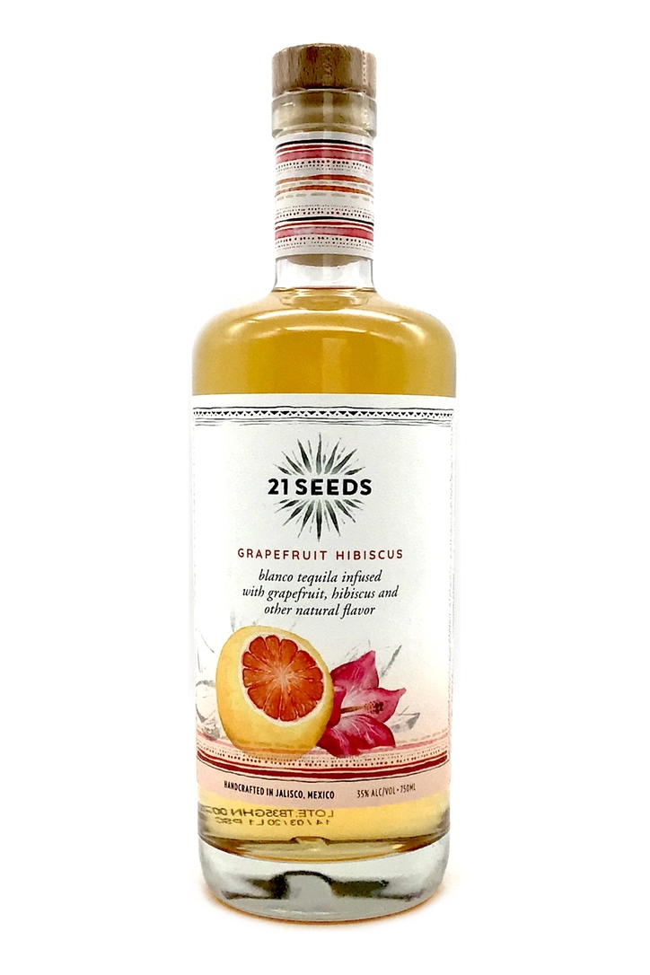 21 Seeds Grapefruit Hibiscus Infused Blanco Tequila - SoCal Wine & Spirits