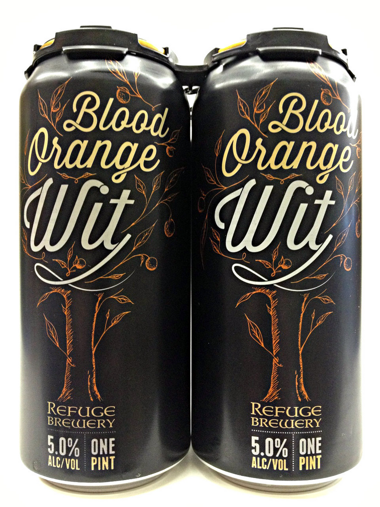 Refuge Brewery Blood Orange Wit 4PK Cans - SoCal Wine & Spirits