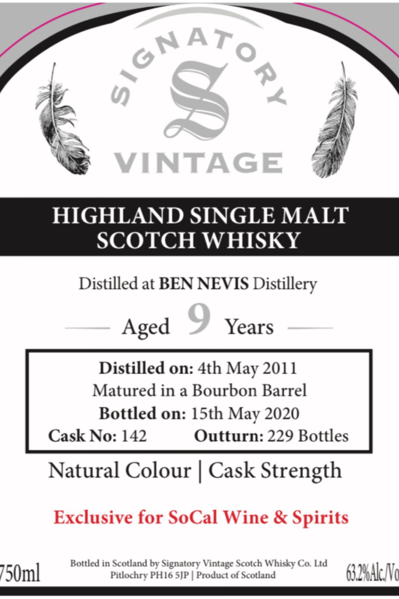 Signatory Scotch Club Ben Nevis - SoCal Wine & Spirits