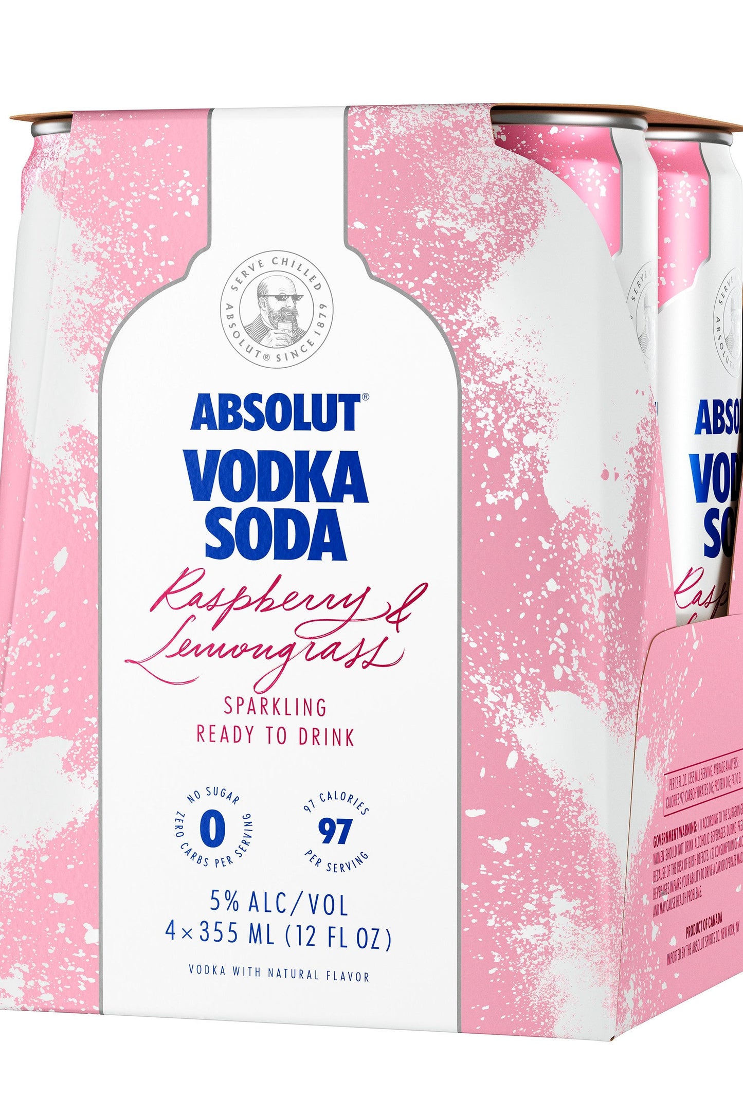 Absolut Ready to Drink,  Raspberry & Lemongrass Vodka Soda - SoCal Wine & Spirits