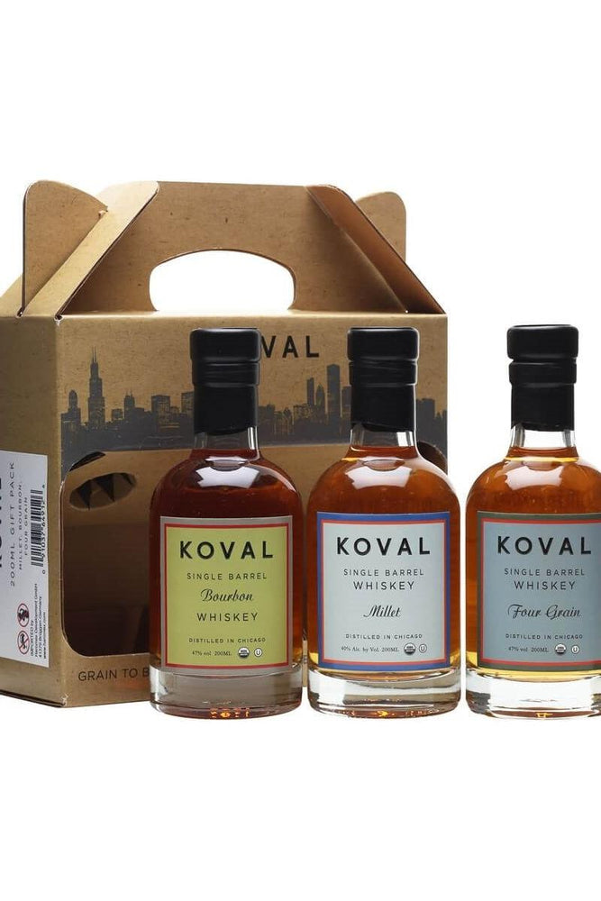 Koval Whiskey Gift Pack 200ML 3PACK - SoCal Wine & Spirits