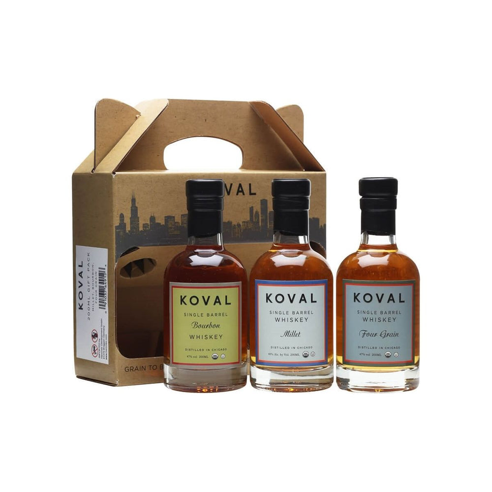 Koval Whiskey Gift Pack 200ML 3PACK - SoCal Wine & Spirits