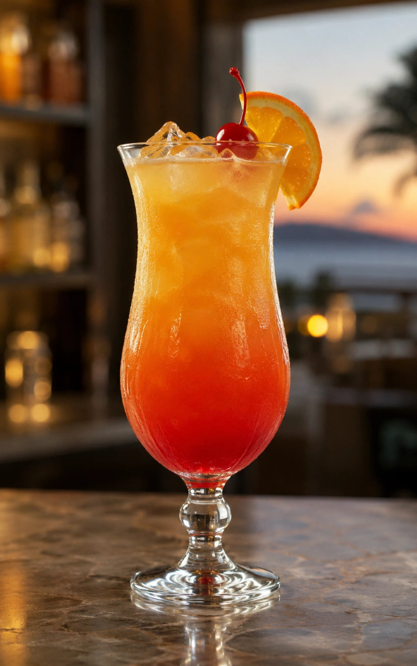 Designed to serve tropical cocktails