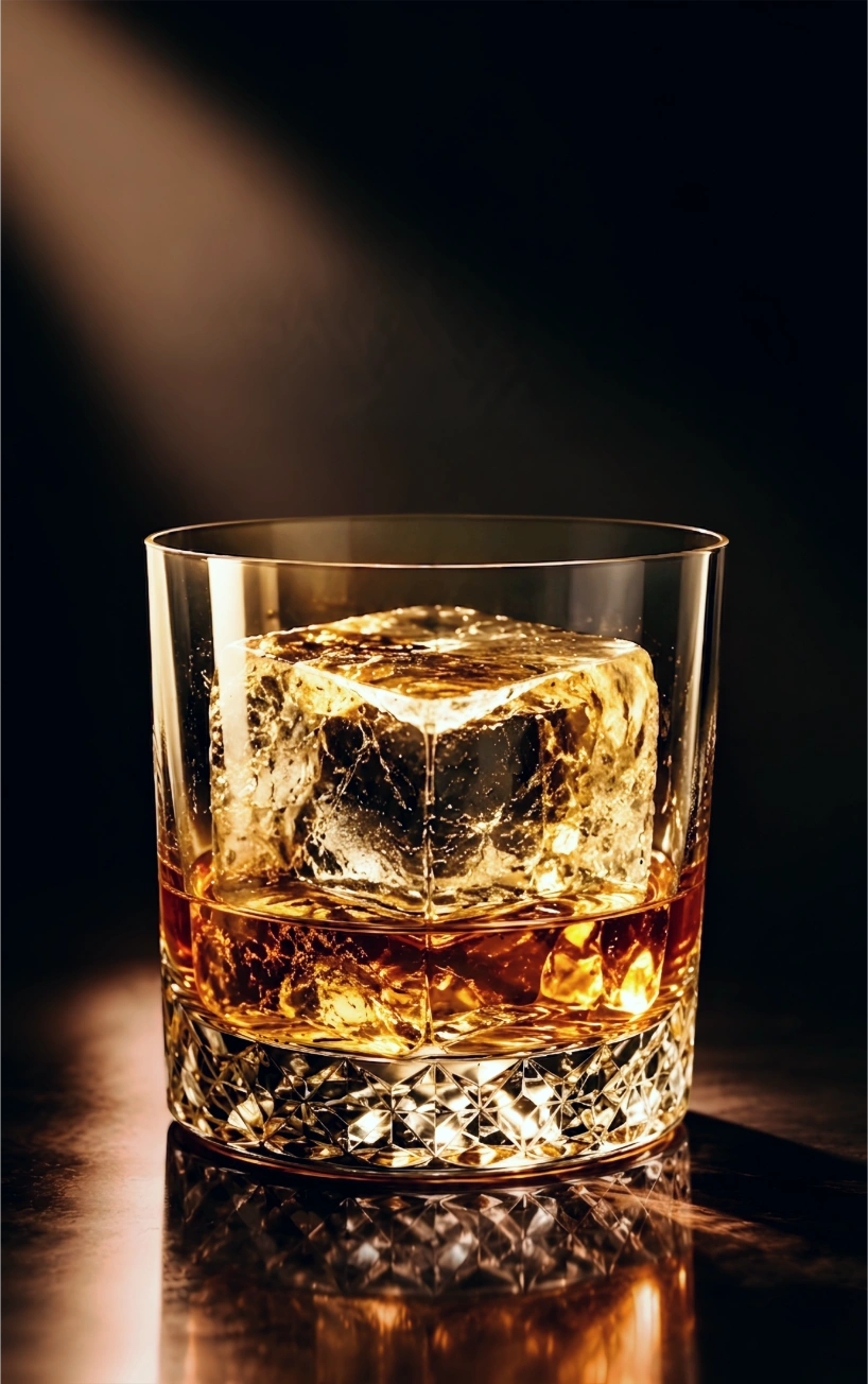 Large Ice, Better Bourbon Balance