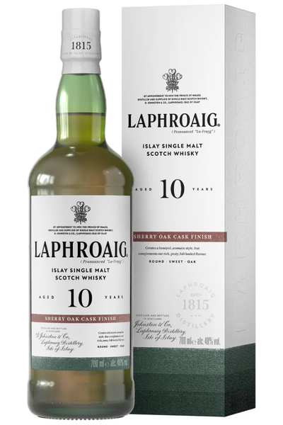 Laphroaig 10 Sherry Oak Finish Islay Single Malt – SoCal Wine