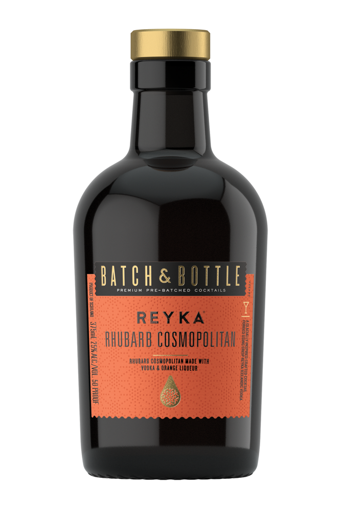 Batch & Bottle Reyka Vodka Rhubarb Cosmopolitan