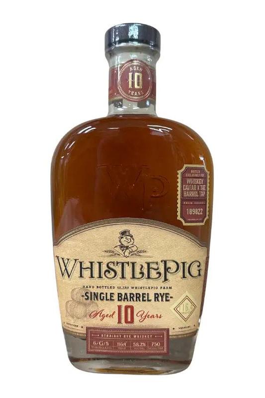 WhistlePig Rye 10yr Single Barrel Store Pick 108.5 - SoCal Wine & Spirits