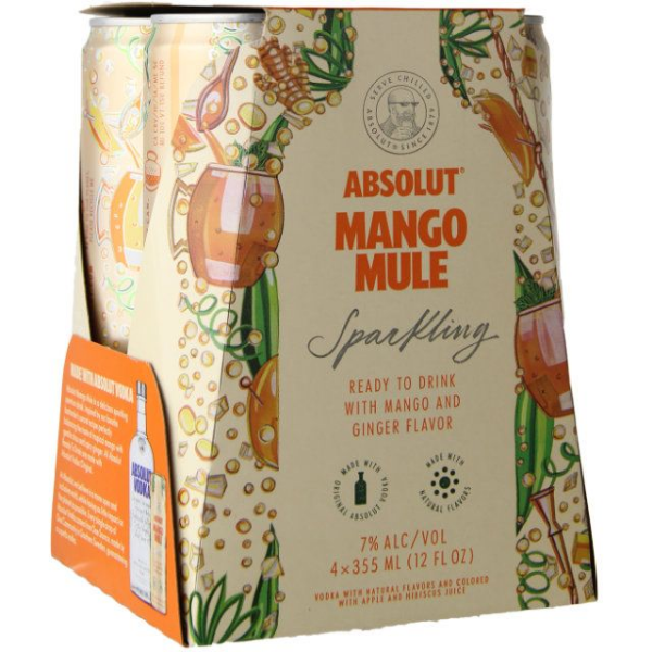 Absolut Mango Mule Can 4 Pack