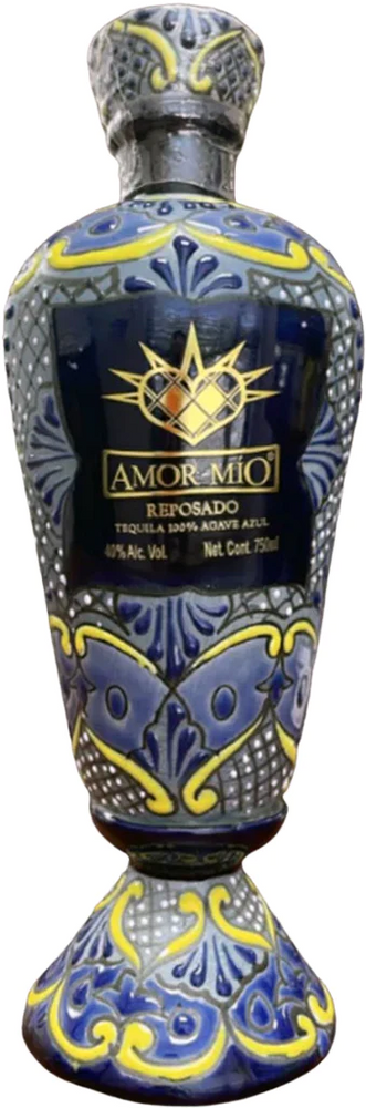 Amor Mio Reposado Ceramic Blue - SoCal Wine & Spirits