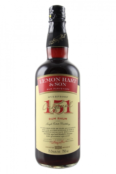Lemon Hart & Sons 151Proof Rum - SoCal Wine & Spirits