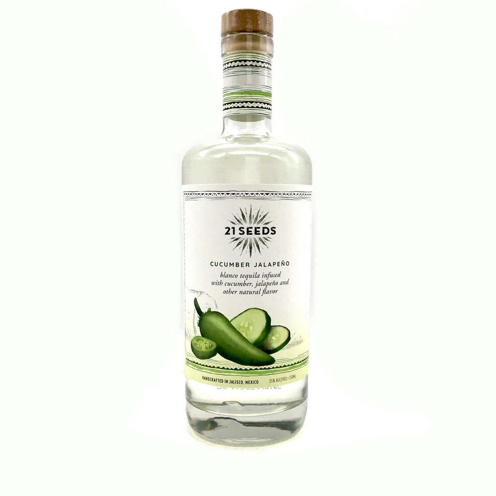 21 Seeds Cucumber Jalapeno Infused Blanco Tequila - SoCal Wine & Spirits