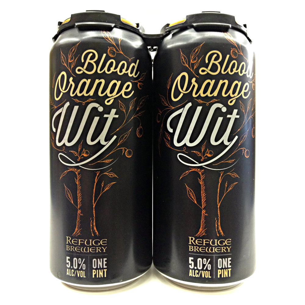 Refuge Brewery Blood Orange Wit 4PK Cans - SoCal Wine & Spirits