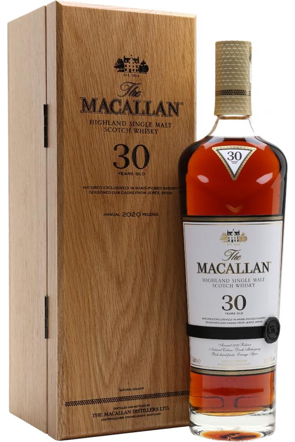 Macallan Sherry Oak 30 Year Old Single Malt Scotch Whisky 750ml
